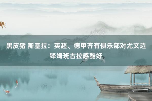 黑皮猪 斯基拉：英超、德甲齐有俱乐部对尤文边锋姆班古拉感酷好