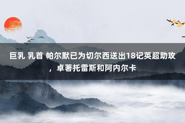 巨乳 乳首 帕尔默已为切尔西送出18记英超助攻，卓著托雷斯和阿内尔卡